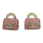Chanel CC Pearly Handbag Earrings
