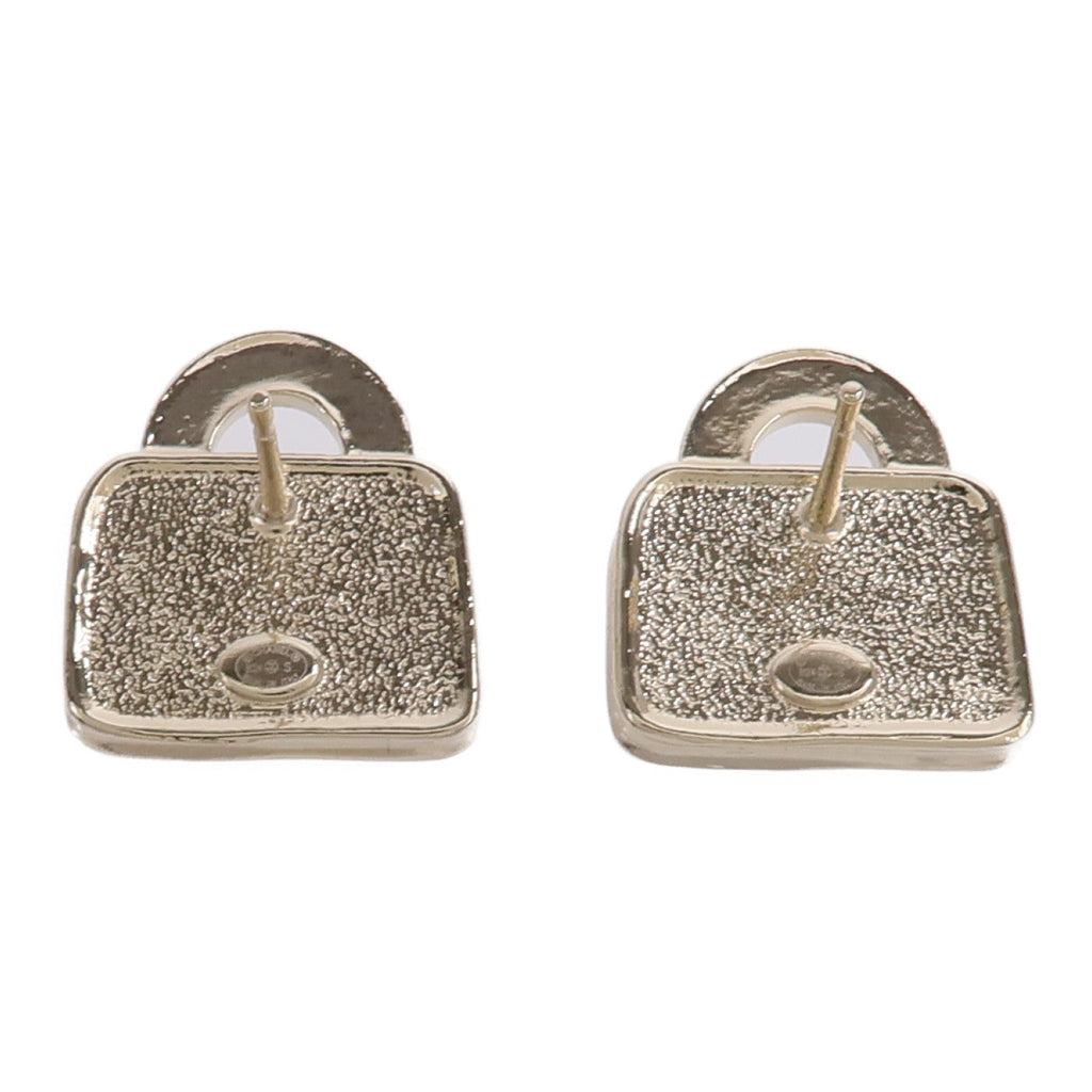 Chanel CC Pearly Handbag Earrings