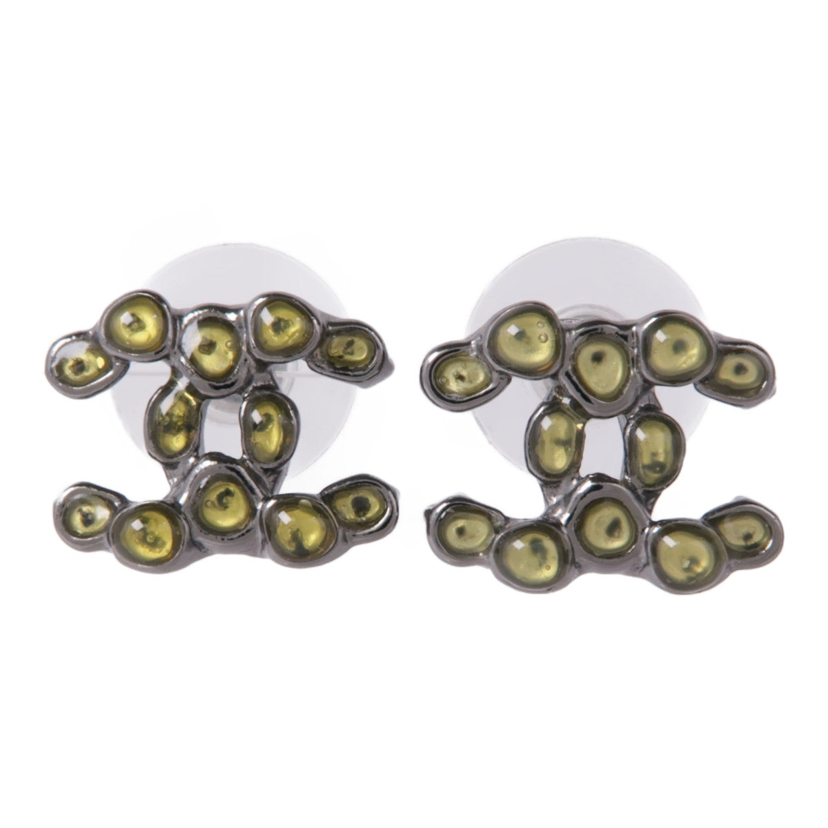 Chanel CC · Metal & PVC Earrings