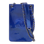 Chanel Phone Holder · Metallic Patent