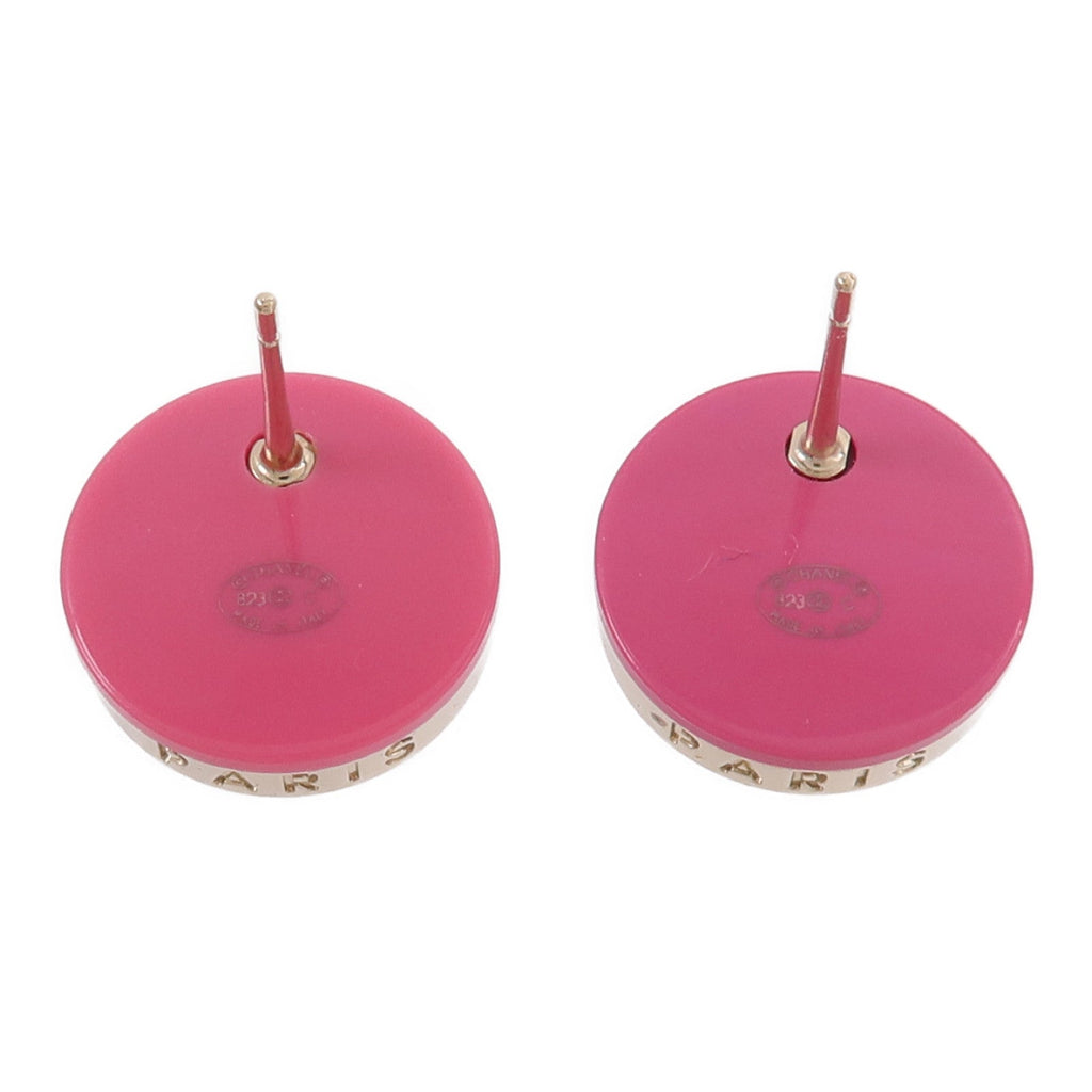 Chanel CC Earrings · Rose Gold Tone