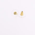 Chanel CC Earrings · Rose Gold Tone