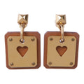 Hermès As de Coeur · Swift Leather · Gold Plate