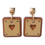Hermès As de Coeur · Swift Leather · Gold Plate