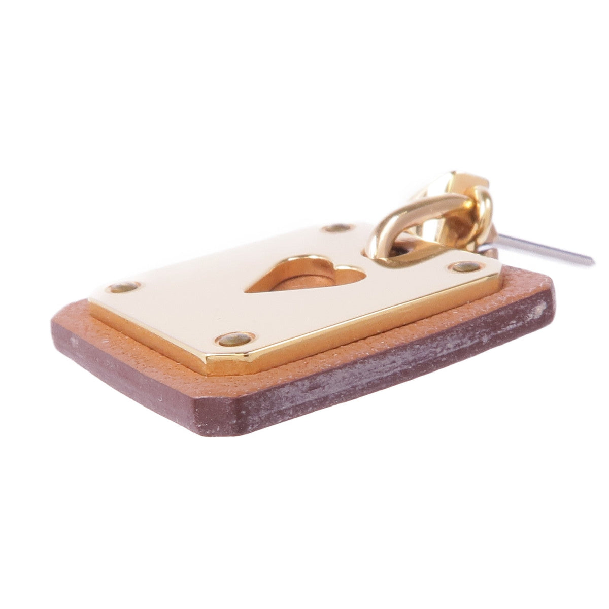 Hermès As de Coeur · Swift Leather · Gold Plate