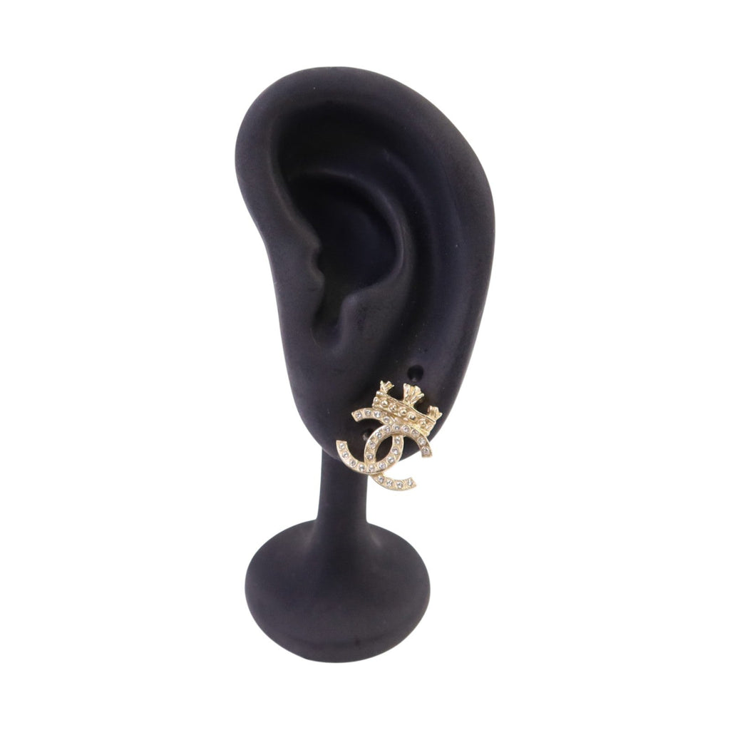 CHANEL CC Earrings · Strass · Gold
