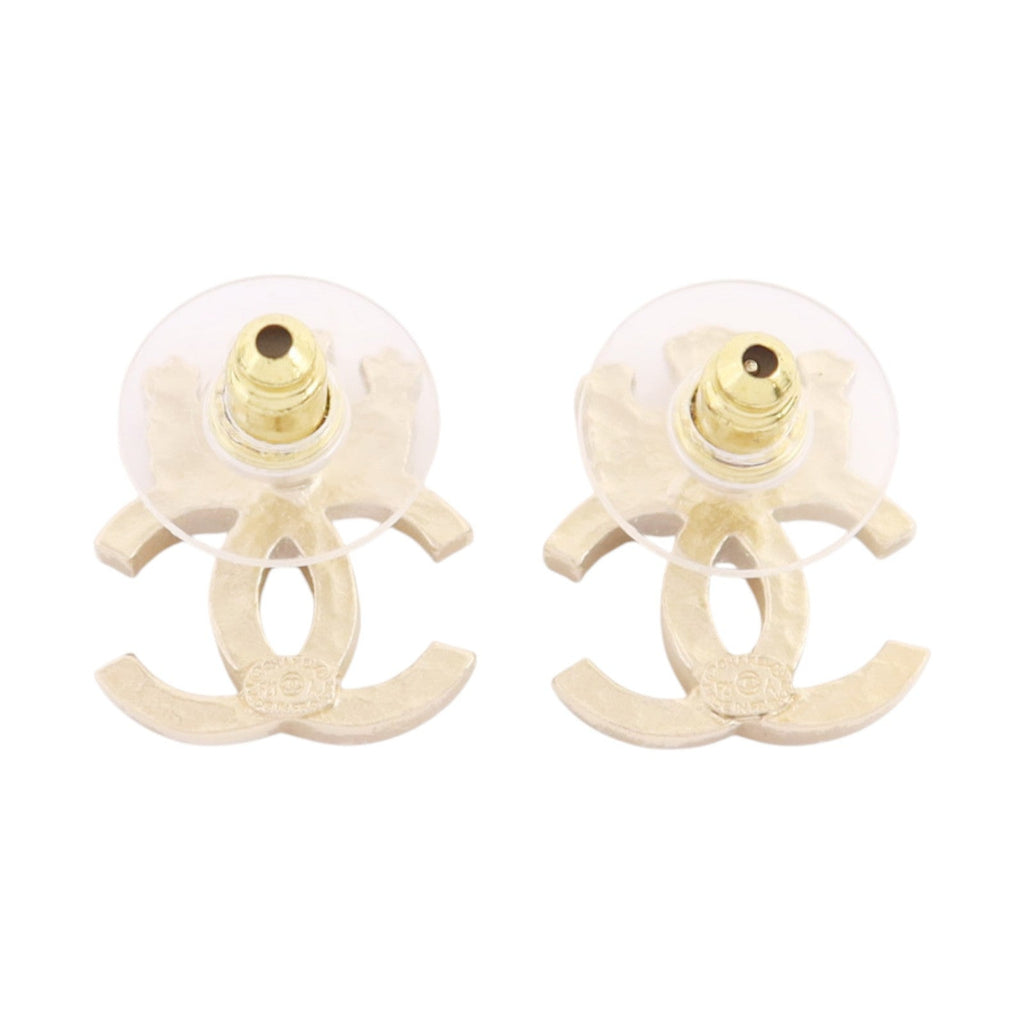 CHANEL CC Earrings · Strass · Gold