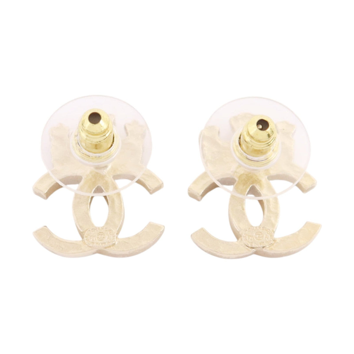 CHANEL CC Earrings · Strass · Gold