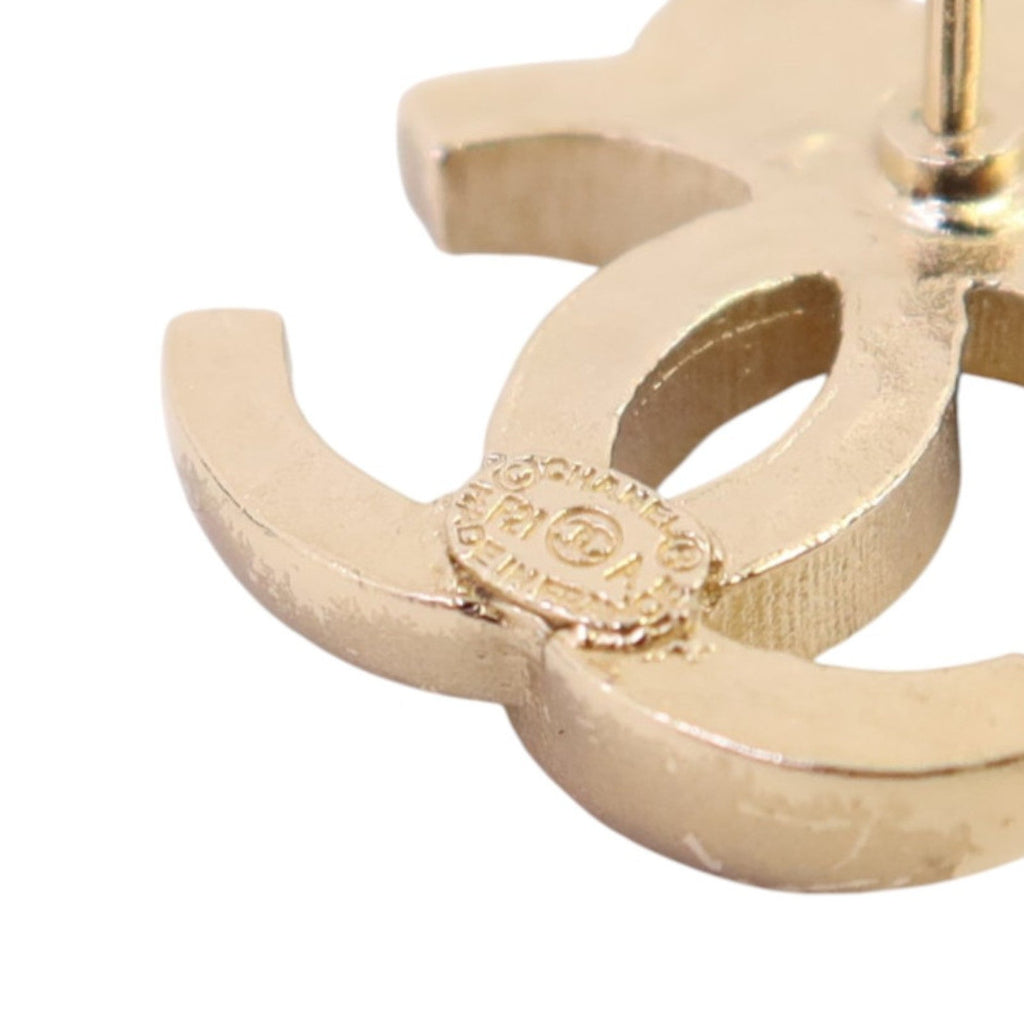 CHANEL CC Earrings · Strass · Gold
