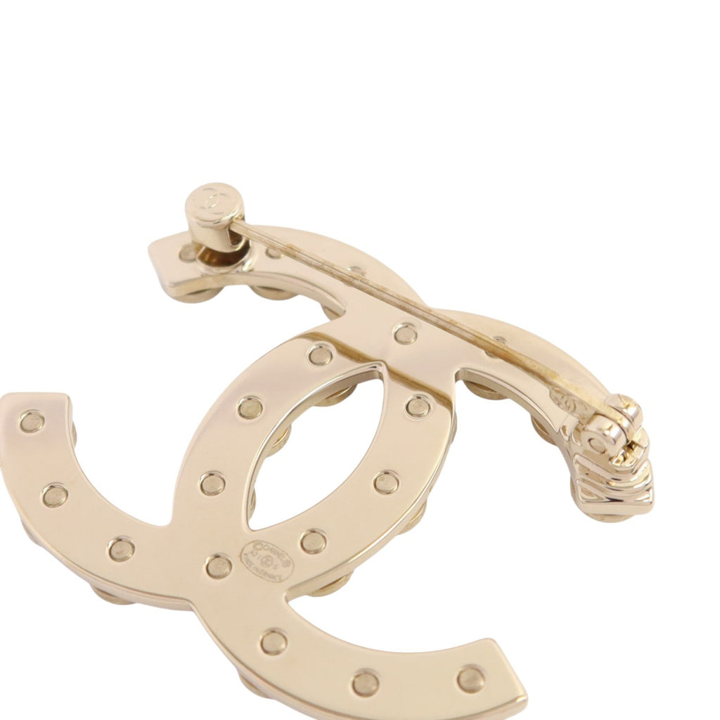 Chanel CC Brooch · Metal & PVC