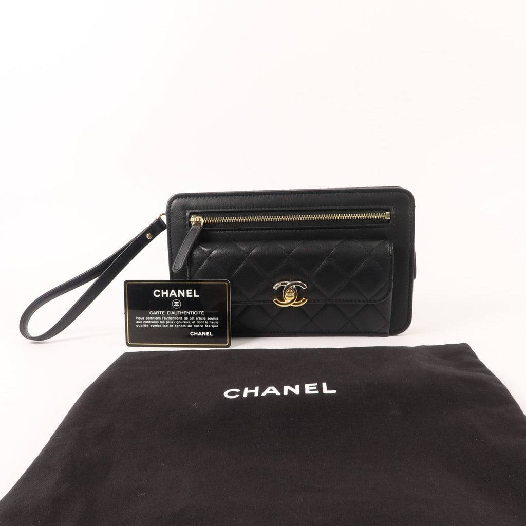 Chanel CC · Lambskin Pouch