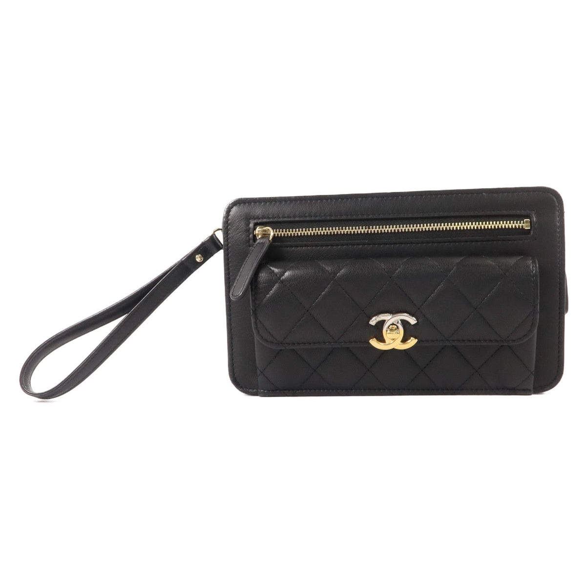 Chanel CC · Lambskin Pouch
