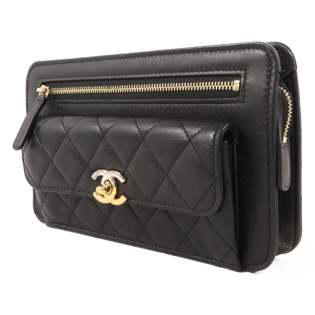 Chanel CC · Lambskin Pouch