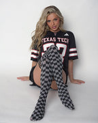 Game Day! - Black & Grey Thigh-Highs
