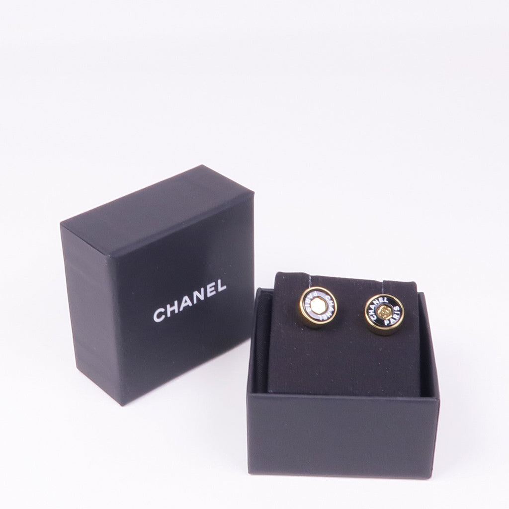 Chanel CC · Enamel Earrings