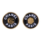 Chanel CC · Enamel Earrings