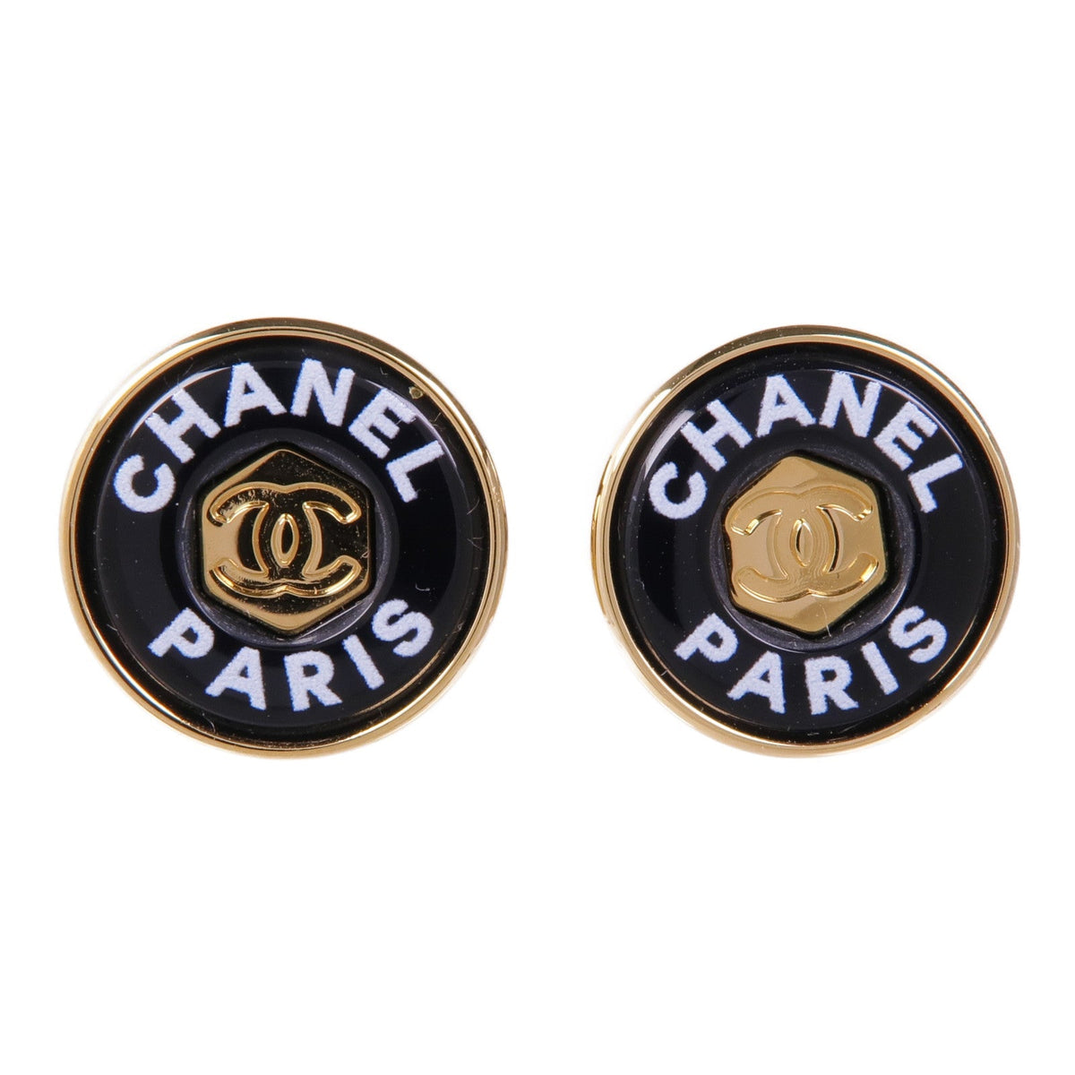 Chanel CC · Enamel Earrings