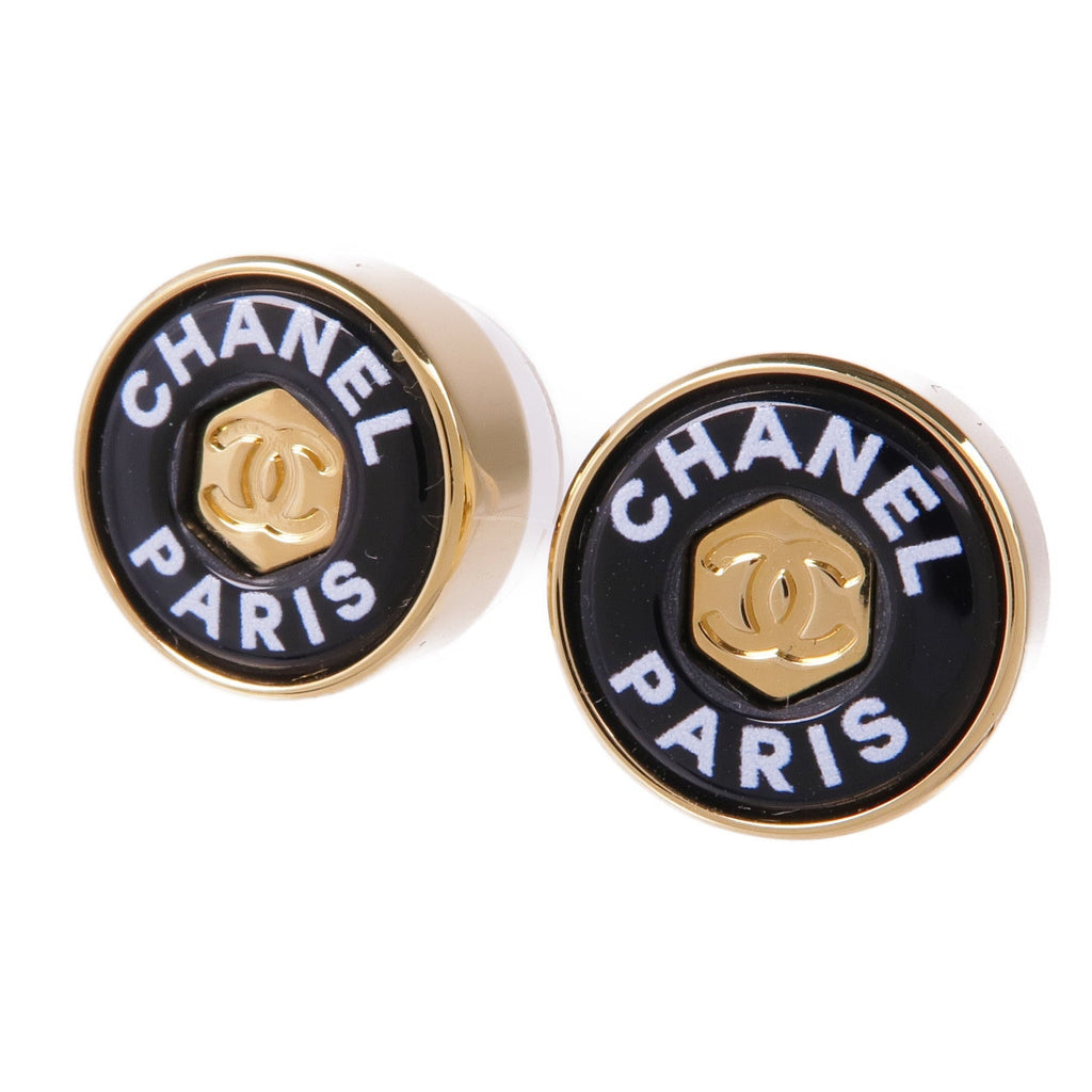 Chanel CC · Enamel Earrings