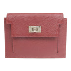 Hermès Kelly Pocket Compact · Chèvre · Rouge H