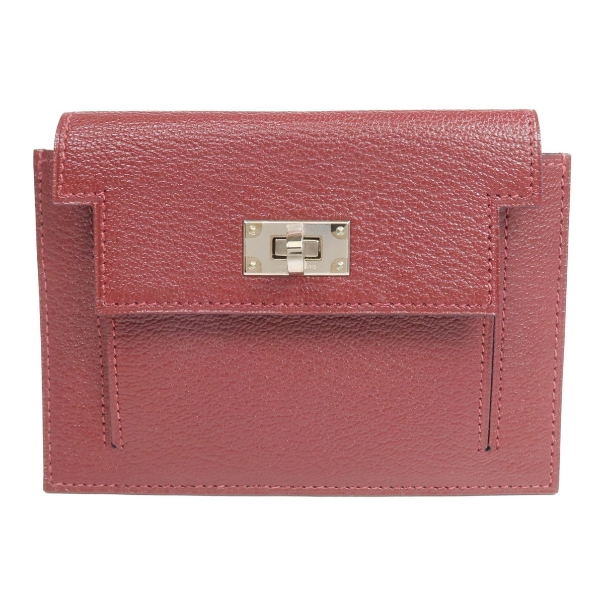 Hermès Kelly Pocket Compact · Chèvre · Rouge H