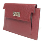 Hermès Kelly Pocket Compact · Chèvre · Rouge H