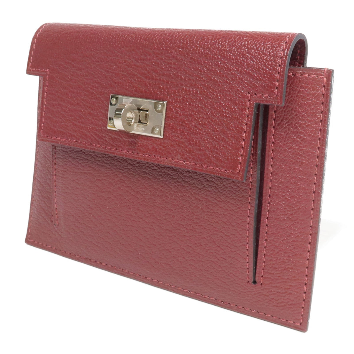 Hermès Kelly Pocket Compact · Chèvre · Rouge H