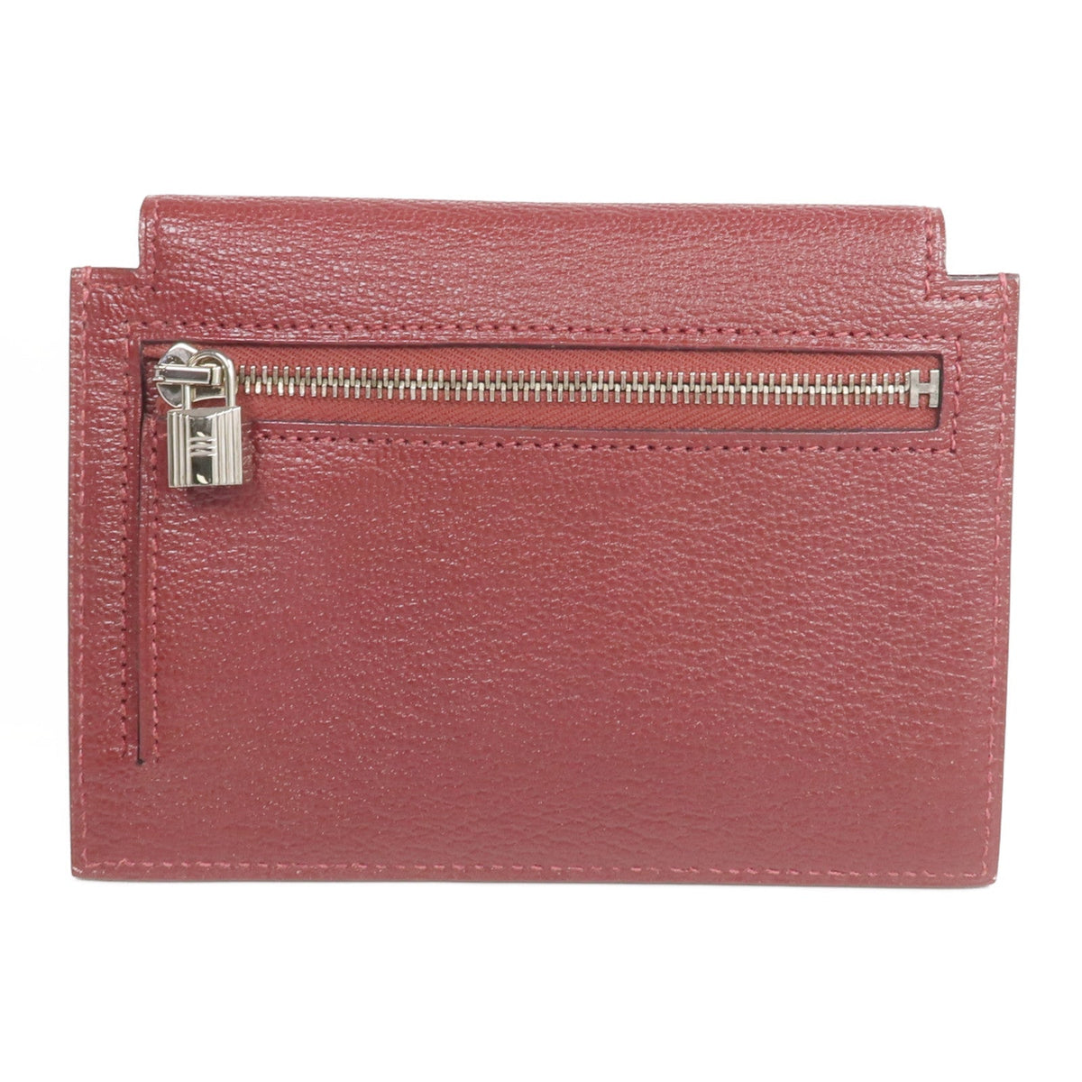 Hermès Kelly Pocket Compact · Chèvre · Rouge H