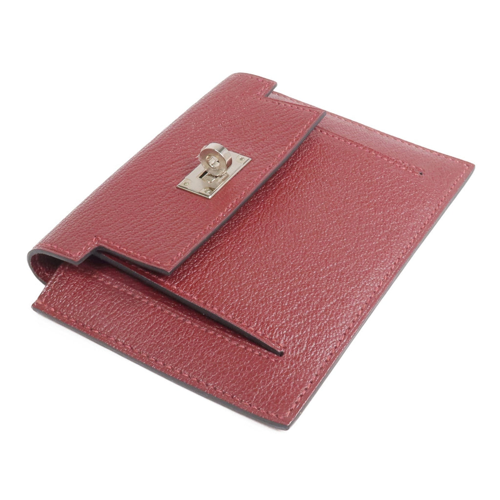 Hermès Kelly Pocket Compact · Chèvre · Rouge H
