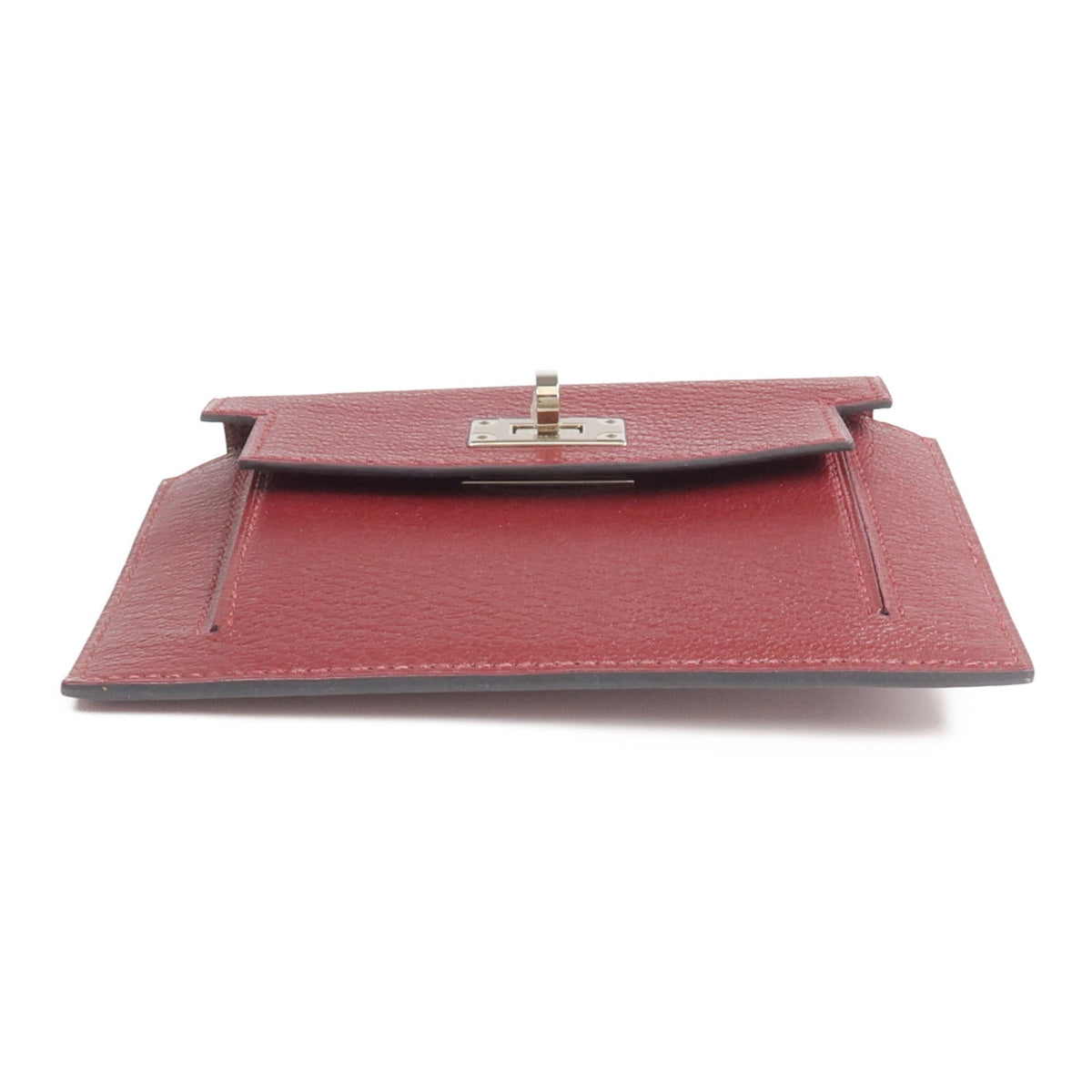Hermès Kelly Pocket Compact · Chèvre · Rouge H