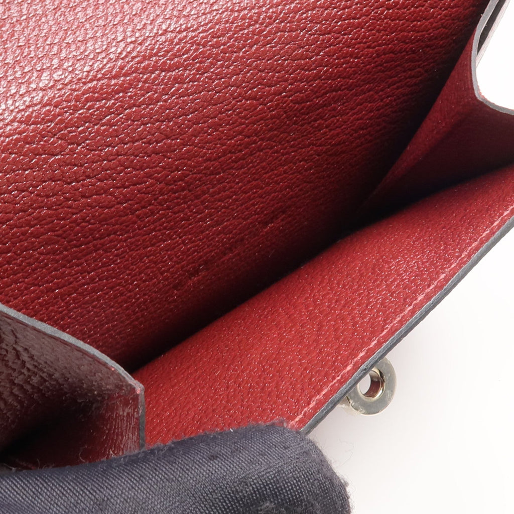 Hermès Kelly Pocket Compact · Chèvre · Rouge H