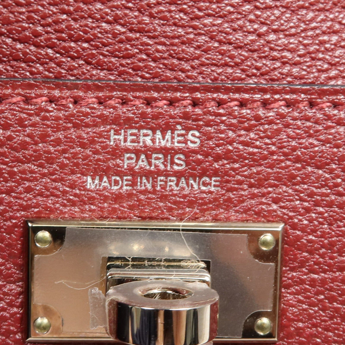 Hermès Kelly Pocket Compact · Chèvre · Rouge H