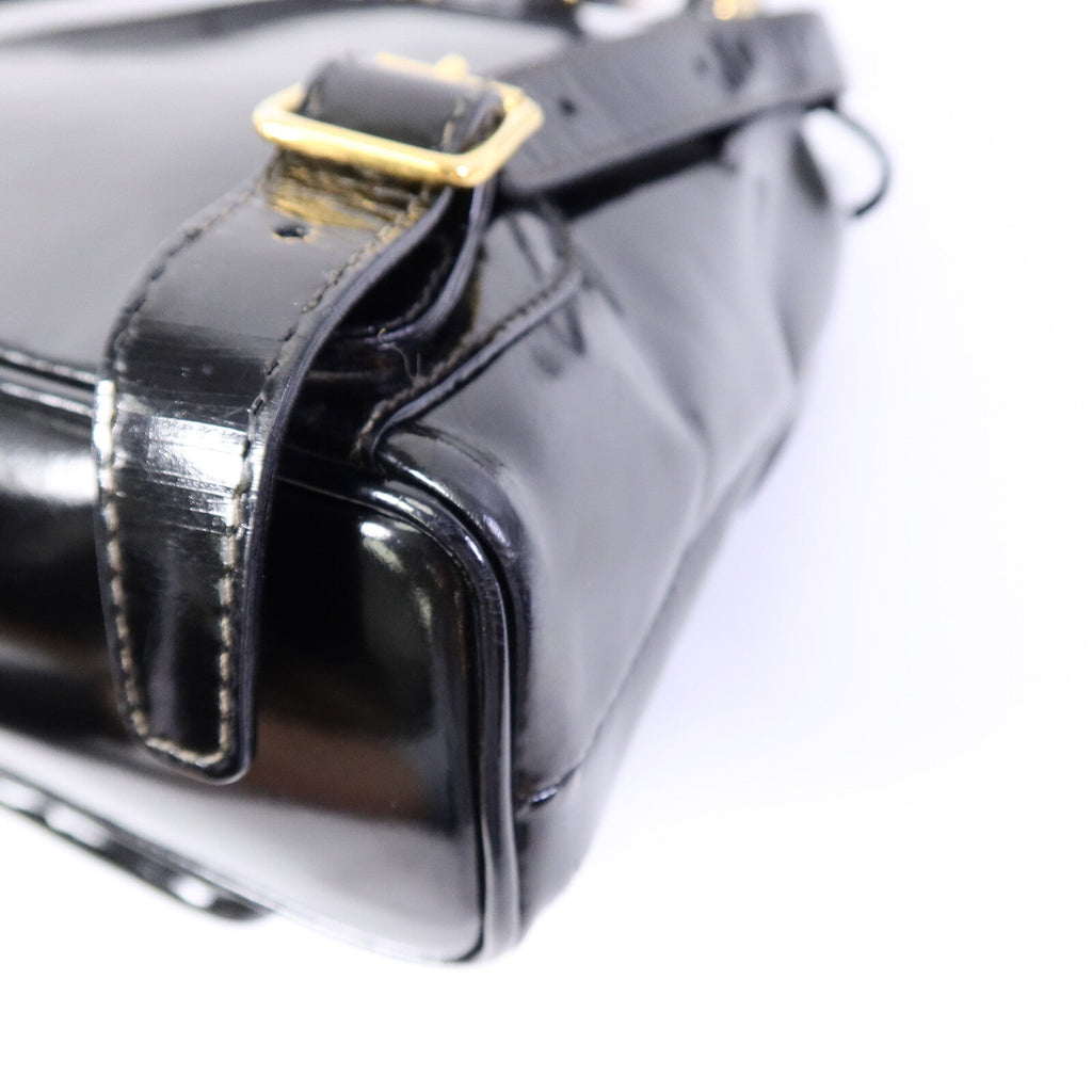 Gucci Bamboo Mini Backpack · Patent Leather
