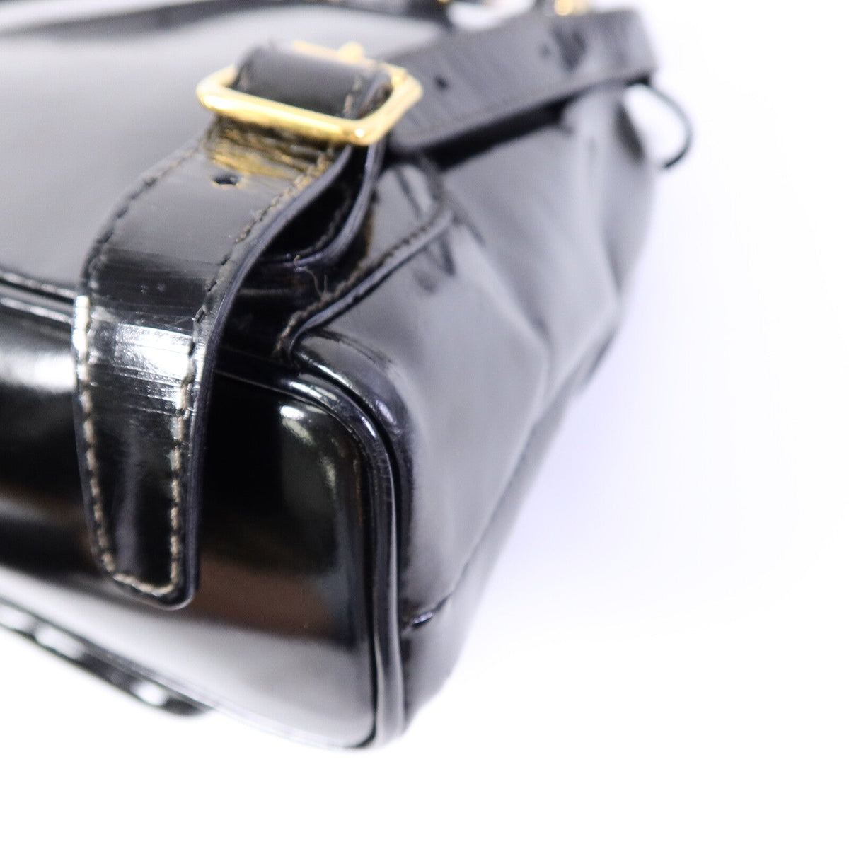 Gucci Bamboo Mini Backpack · Patent Leather