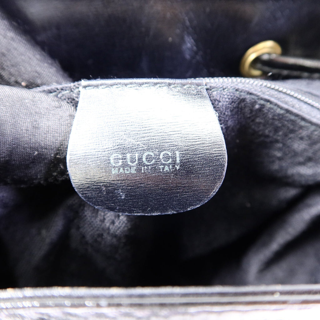 Gucci Bamboo Mini Backpack · Patent Leather