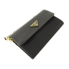 Prada · Calfskin & Nylon Pouch Wallet
