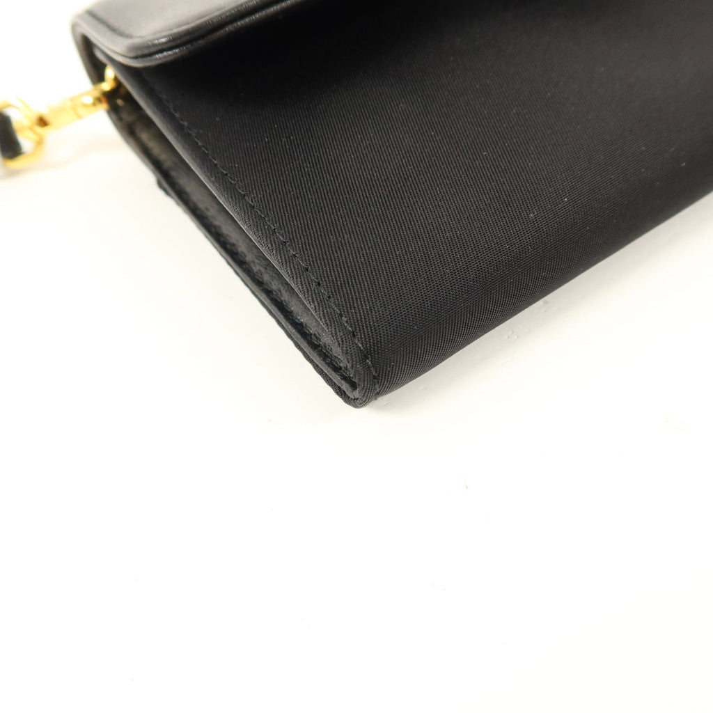 Prada · Calfskin & Nylon Pouch Wallet