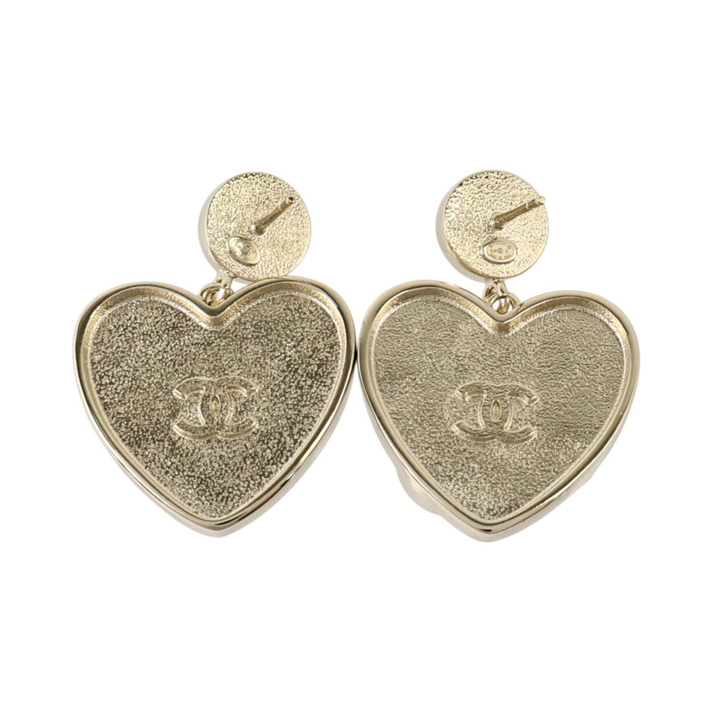 CHANEL CC Earrings · Enamel · PVC