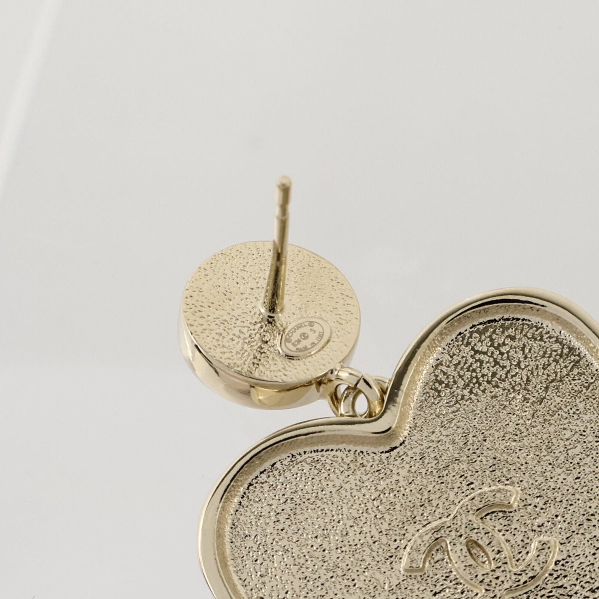 CHANEL CC Earrings · Enamel · PVC
