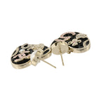 CHANEL CC Earrings · Enamel · PVC