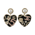 CHANEL CC Earrings · Enamel · PVC