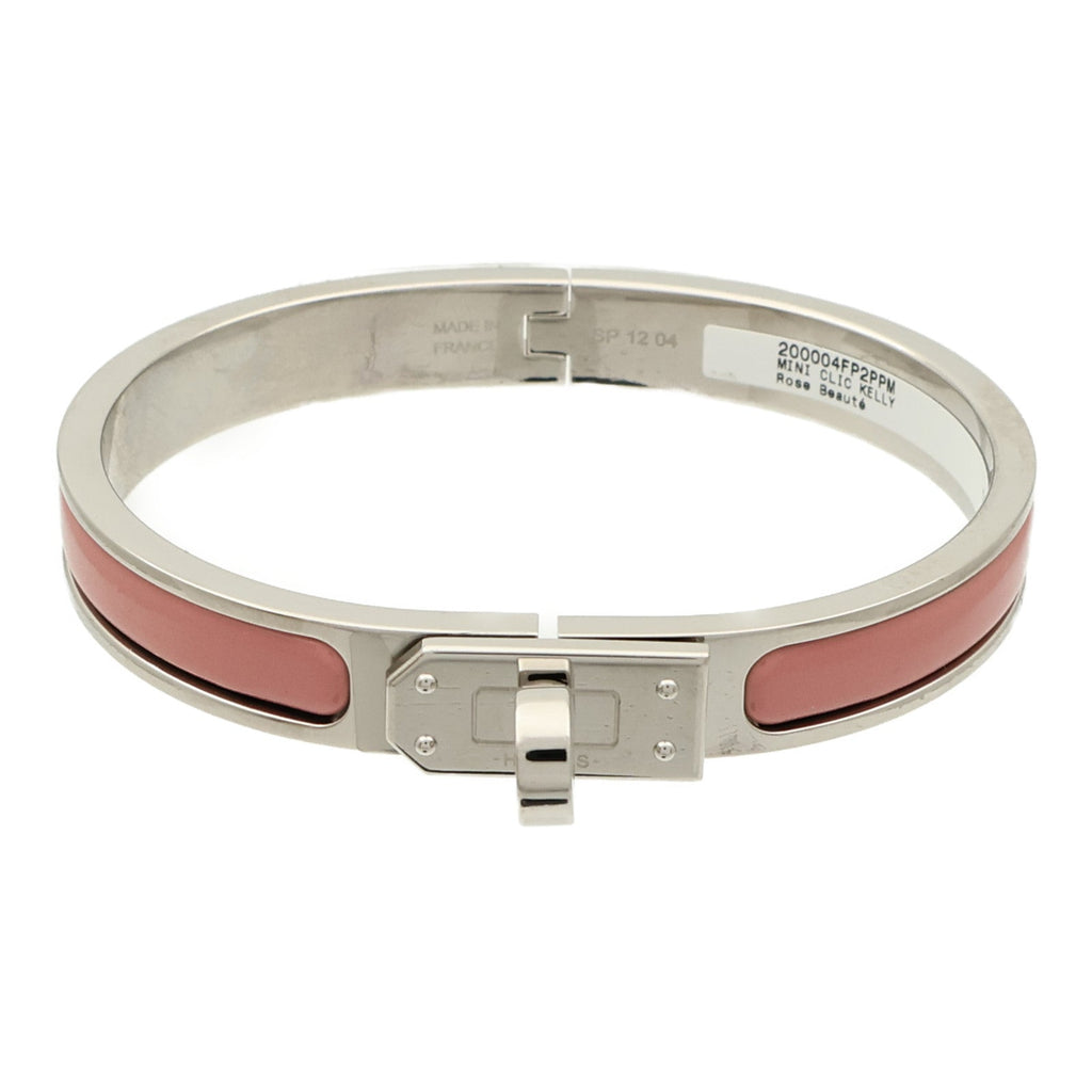 Hermès Clic Kelly · Enamel · Rose Beauté