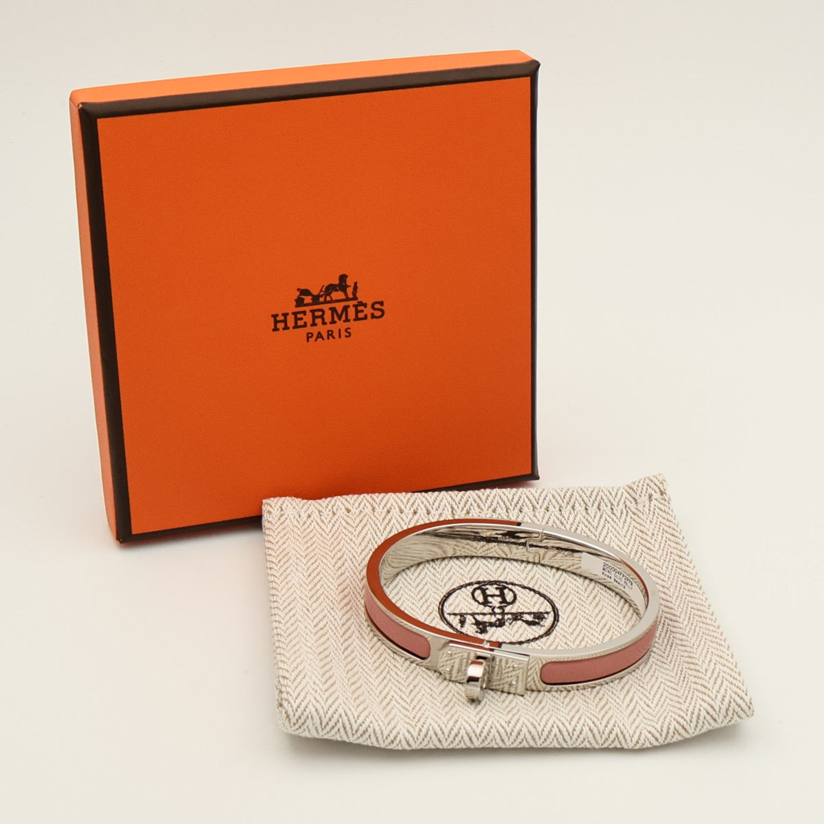 Hermès Clic Kelly · Enamel · Rose Beauté