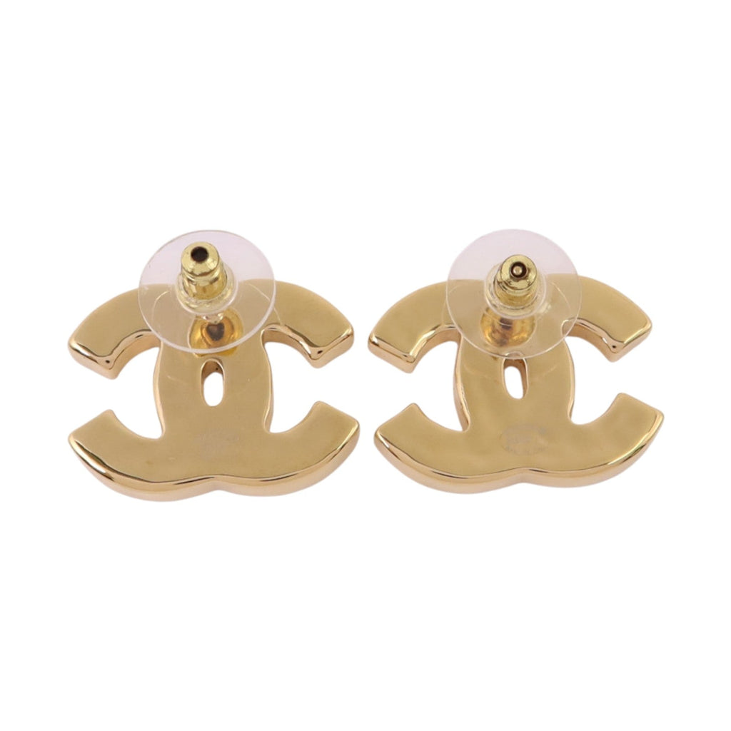 Chanel CC Enamel Earrings