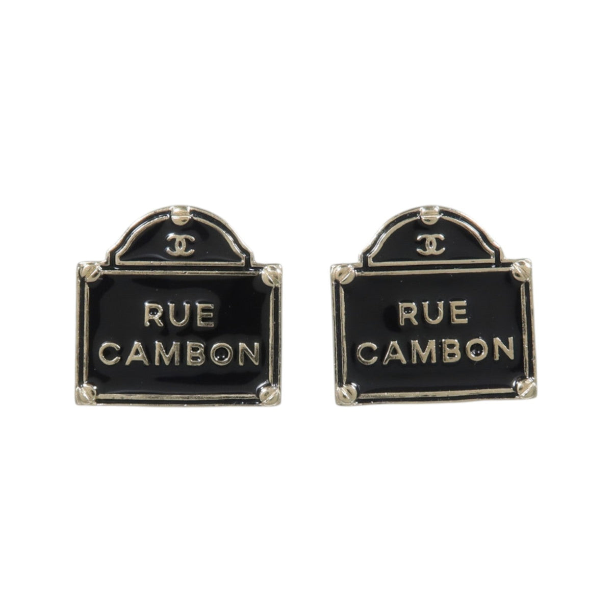 CHANEL CC Earrings · Metal
