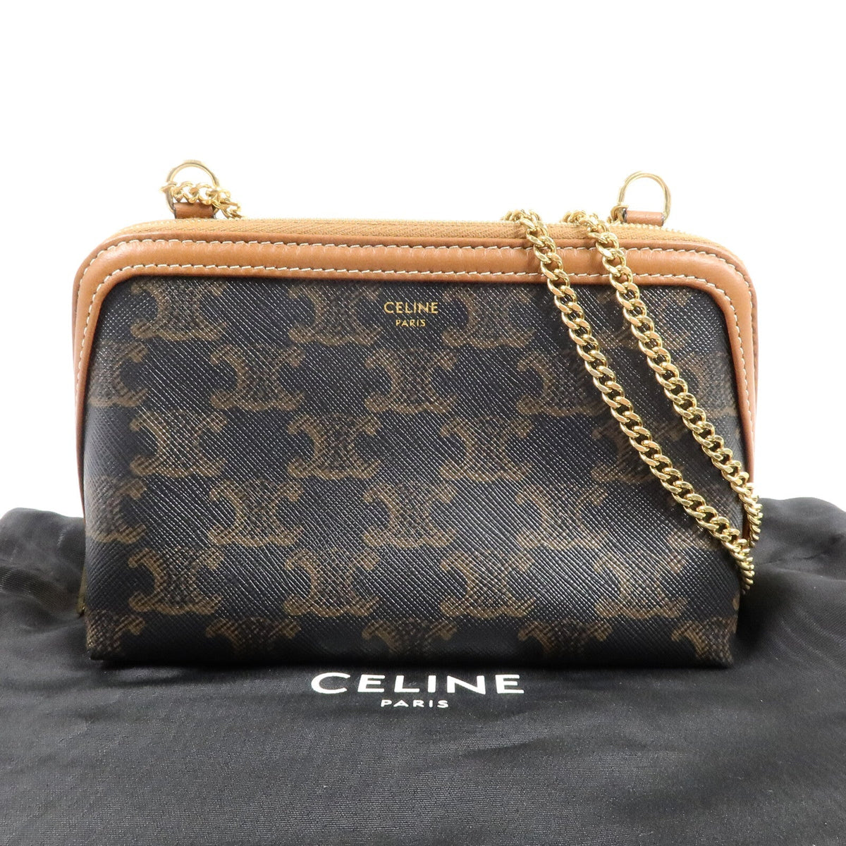 Celine Clutch On Chain · Coated Canvas