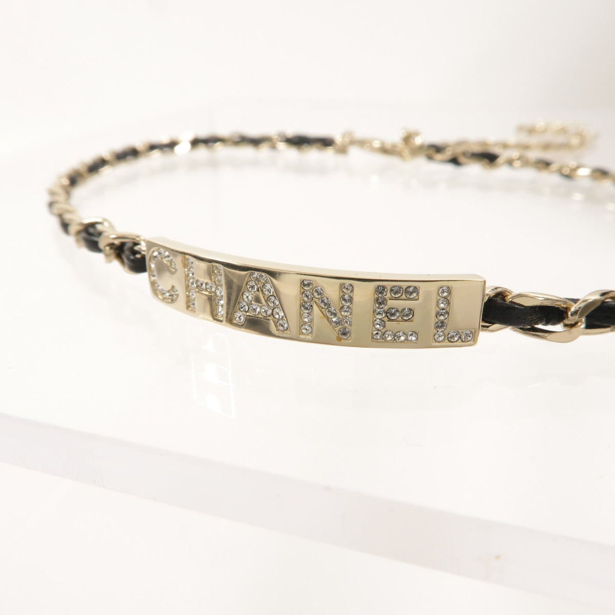 Chanel CC Choker · Lambskin & Strass
