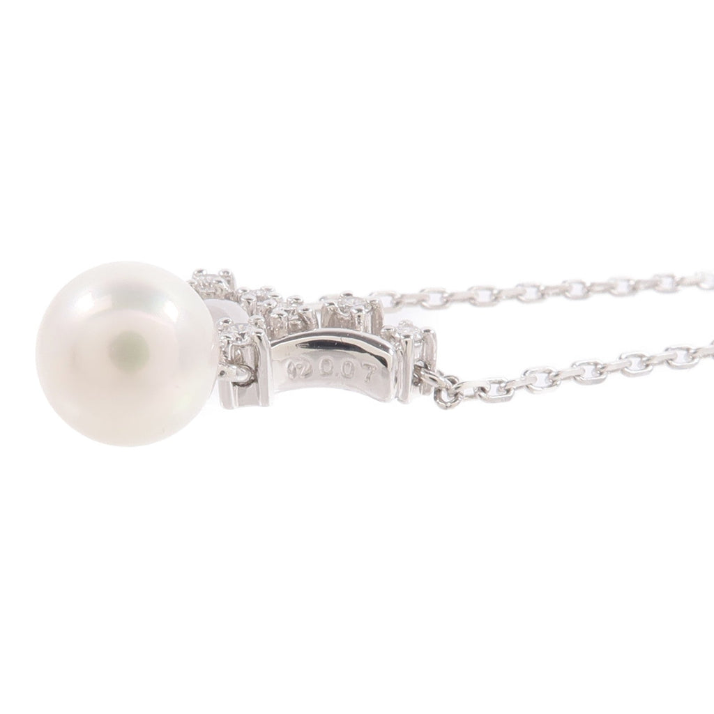 Tasaki · Pearl & Diamond · Platinum Necklace