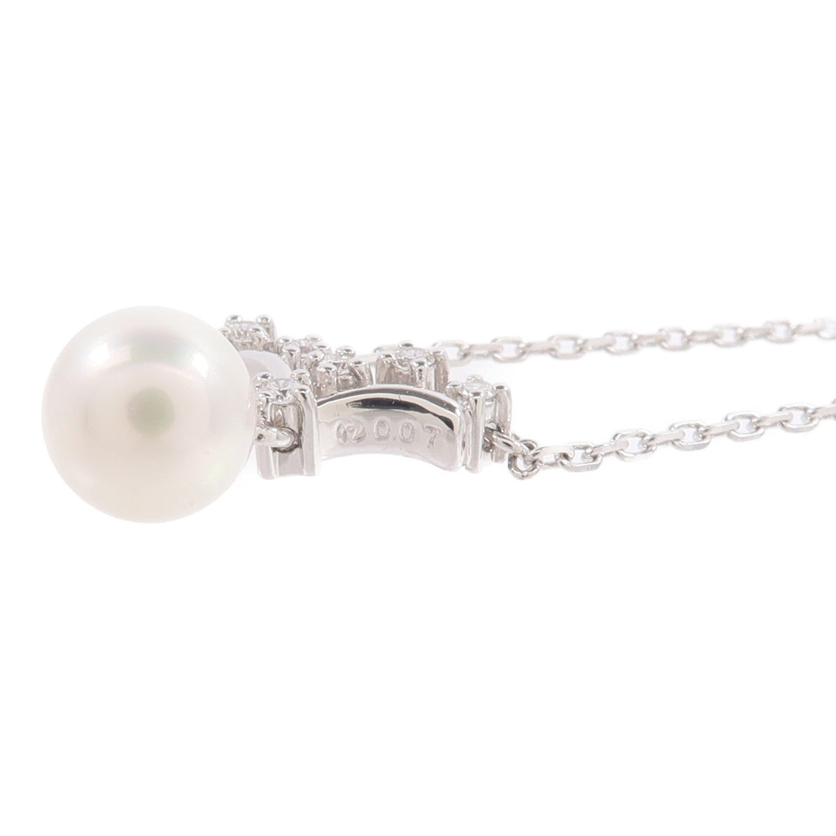Tasaki · Pearl & Diamond · Platinum Necklace