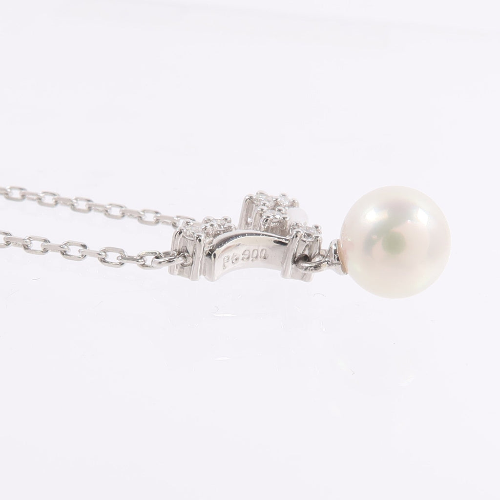 Tasaki · Pearl & Diamond · Platinum Necklace