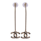 CHANEL CC Earrings · Rose Gold